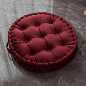 Round Floor Seating Cushion with Handle