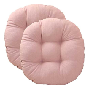 Round Seat Cushions Set of 2 with Ties