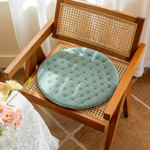 Velvet Round Chair Seat Cushion