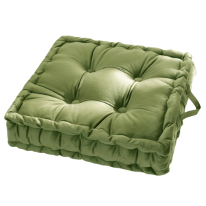 Square Velvet Seat Cushion with Handle