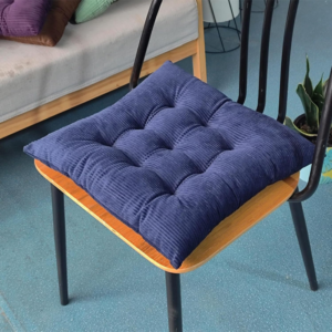 Tufted Corduroy Chair Cushions Set of 2